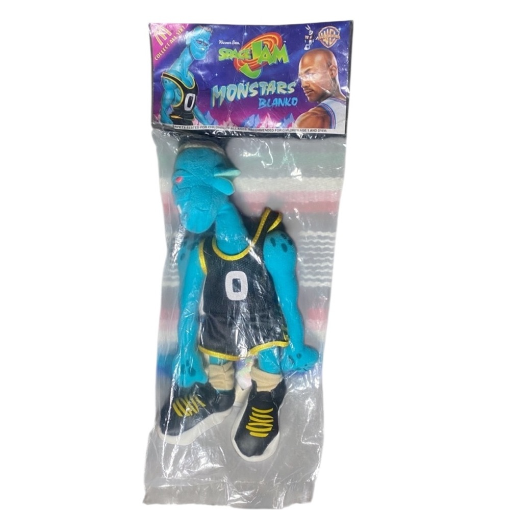 1996 McDonald's Happy Meal Toy Space Jam Monstars Blanko 11" Plush Toy